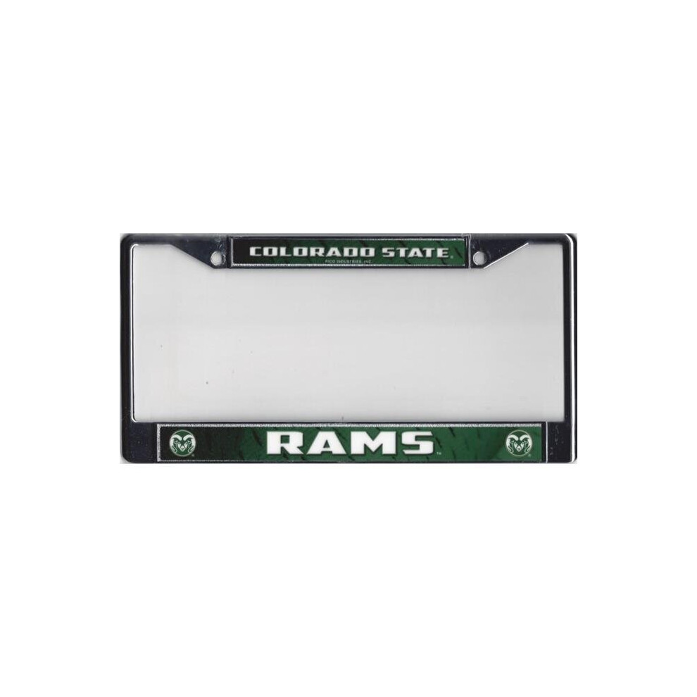 212 Main Fc500210 Colorado State Rams Chrome License Plate Frame 744271478914