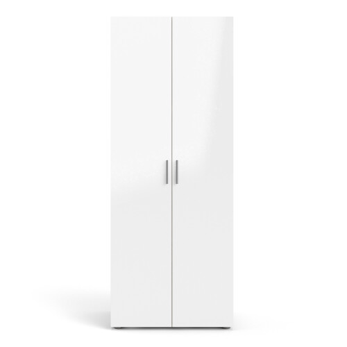 Pepe Wardrobe with 2 doors in Oak with White High Gloss 1