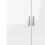 Pepe Wardrobe with 2 doors in Oak with White High Gloss 8