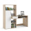 Function Plus Desk multi-functional Desk with Drawer and 1 Door in White and Oak 6