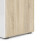 Pepe Wardrobe with 2 doors in Oak with White High Gloss 9