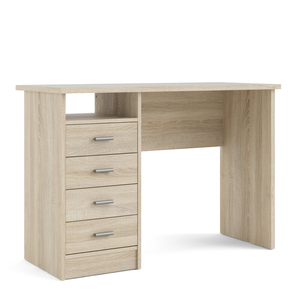 (Oak) Function Plus 4 Drawer Desk