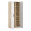 Pepe Wardrobe with 2 doors in Oak with White High Gloss 5