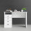 (White) Function Plus 4 Drawer Desk 4