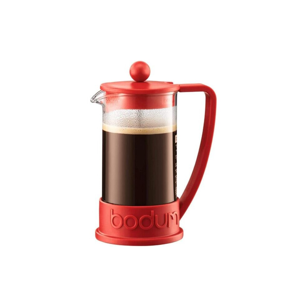 Bodum Brazil French Press Coffee Maker Cafetiere 8 Cup 1.0L 34Oz Red