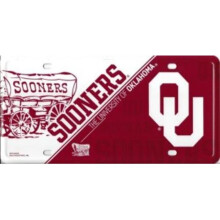 212 Main MTG230202 6 x 12 in. Oklahoma Sooners Metal License Plate