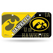 212 Main MTG250103 6 x 12 in. Iowa Hawkeyes Metal License Plate