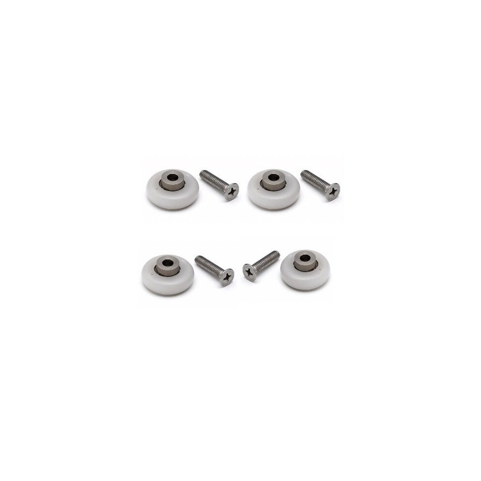 (23Mm) 4 X Shower Door Rollers/Runners/Wheels Wheel Diameter 20Mm, 23 Or 25Mm L006i 5060363610426
