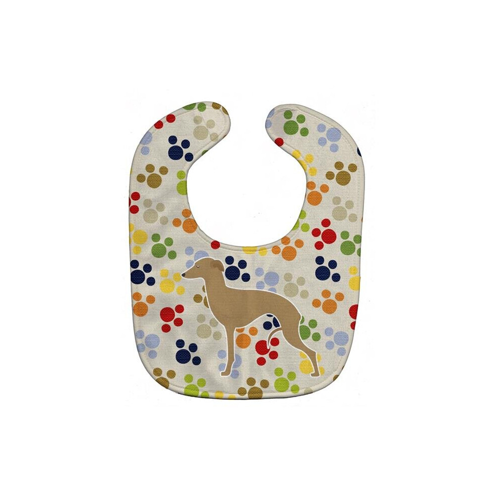 Italian Greyhound Pawprints Baby Bib Stationx