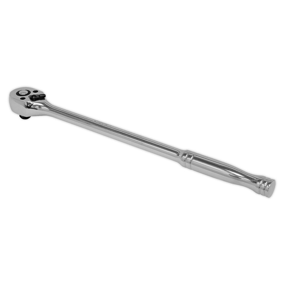 Sealey S01158 Ratchet Wrench Long Pattern 300mm 3/8"Sq Drive Pear-Head Flip Reve 