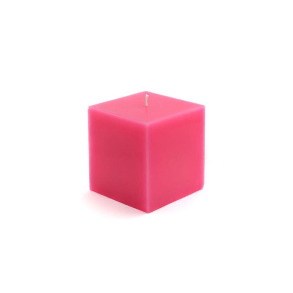 3 x 3 in. Square Pillar Candles, Hot Pink-image-OPC-PB667T2-NEW