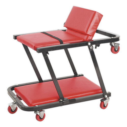 Sealey Creeper/Seat Steel with 7 Wheels & Adjustable Head Rest 2