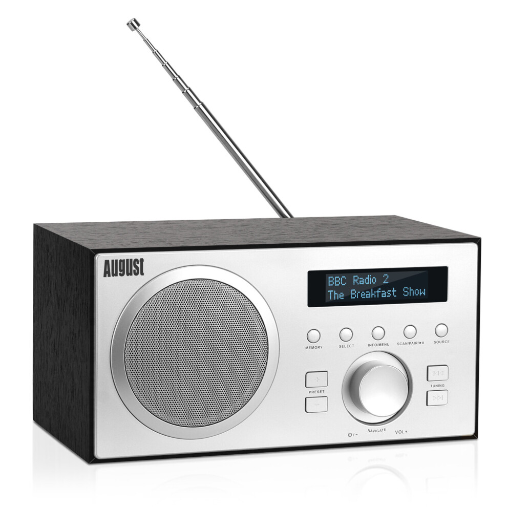 Dab/Dab+ Digital & Fm Bluetooth Stereo Radio Drc Alarm Clock Aux Usb 5053047010001