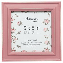 Hampton Frames PALOMA 5x5 (13x13cm) Pink Square Picture Poster Photo Frame Glass PAL301955P