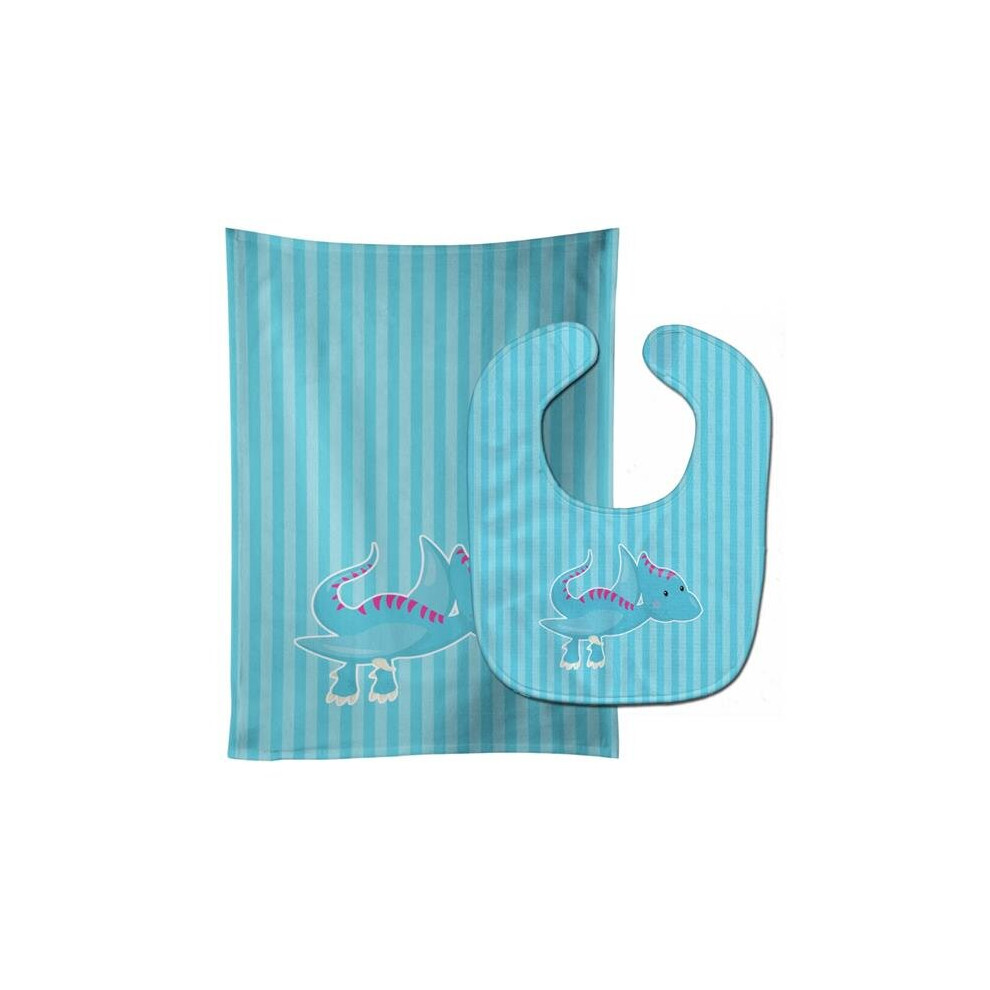 Dinosaur No.1 Baby Bib & Burp Cloth Pink Stationx