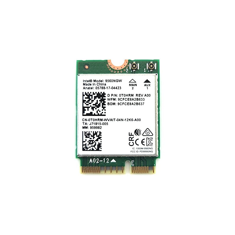Intel Wireless-Ac 9560, M.2 2230, 2X2 Ac+Bt, Gigabit, No Vpro (9560.Ngwg.nv) 735858358293