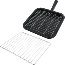 Grill Pan, Rack & Detachable Handle with Adjustable Shelf for Bompani + Spinflo Cookers