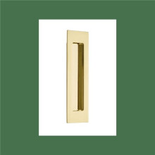 Modern Rectangular Flush Pull, French Antique Brass