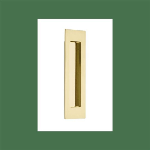 Modern Rectangular Flush Pull, French Antique Brass