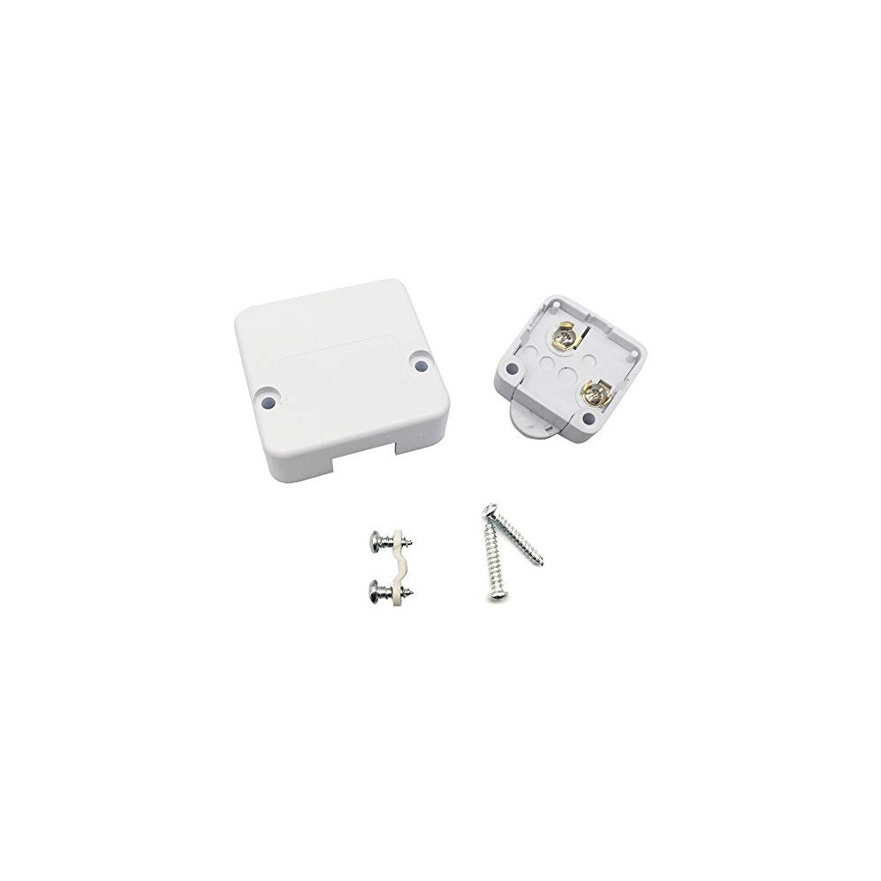 Fujie Cupboard Door Switch White Surface Push To Break Door Light Switch 2A 250V Cabinet Door Light Control Switch Light Door Switch With Protective 731717537755