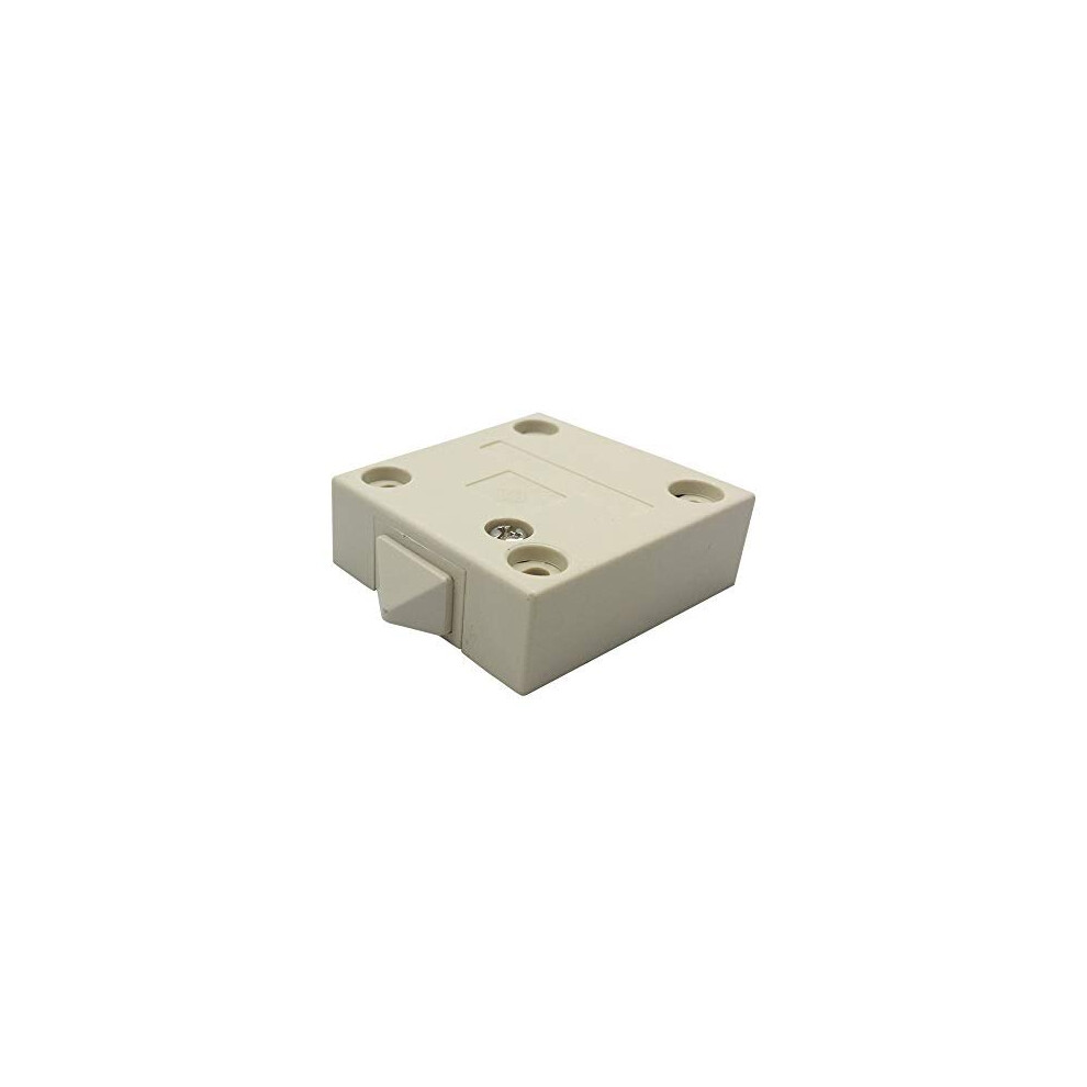 Fujie Cupboard Door Switch White Surface Push To Break Door Light Switch 2A 250V Cabinet Door Light Control Switch Light Door Switch 1 Pack 731717537762