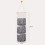 Wall Hanging Storage Bag υφασμάτινη θήκη 3 τσέπες πολυστρωματική πόρτα ντουλάπας 2