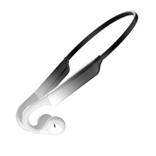(Gray) Bone Conduction Headphones Gradient Bluetooth Earphones For Sports Exercise