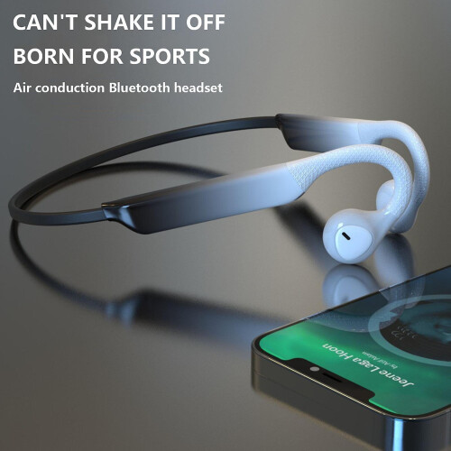 (Gray) Bone Conduction Headphones Gradient Bluetooth Earphones For Sports Exercise 1