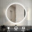 60cm Large Round Gold Wall Mounted Mirror with LED Light 3