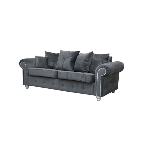 (Grey, 3+2 Seater Sofa) Ashwin Living Room Corner Sofa 1