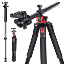 Neewer 72.4-Inch Aluminum Camera Tripod Monopod with 360-Degree Rotatable Center Column and Ball Head, Quick Shoe Plate, Bag for DSLR Camera, Video