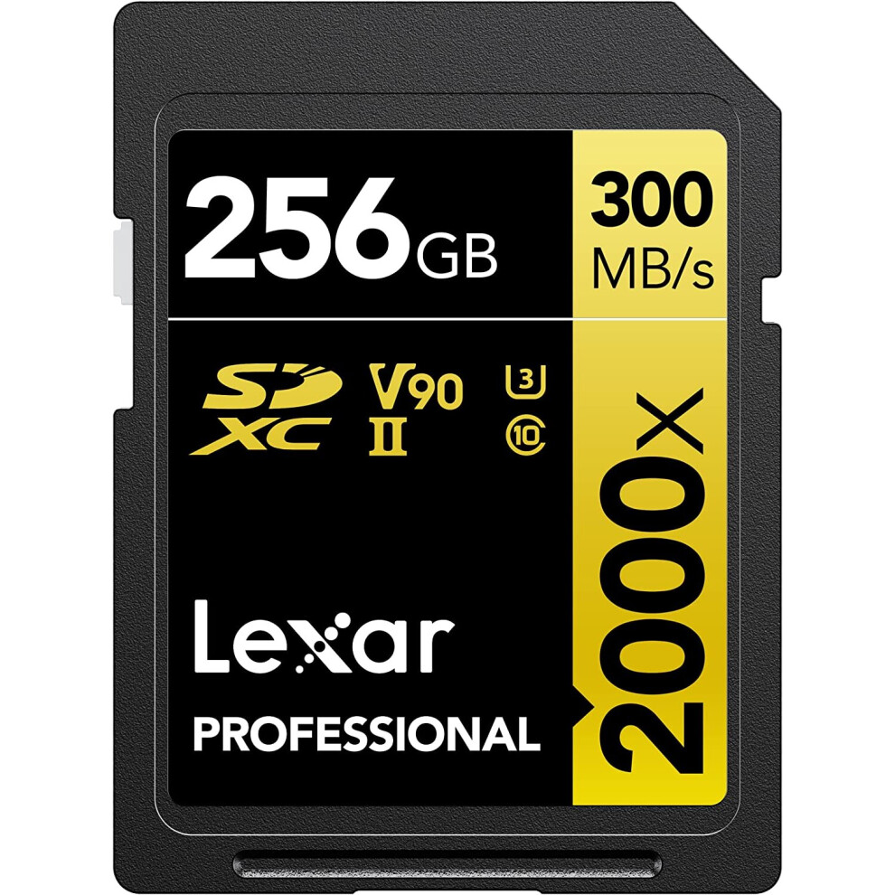Lexar SD Professional UHS-II U3 2000X 300MB/s Flash Memory Card 256GB