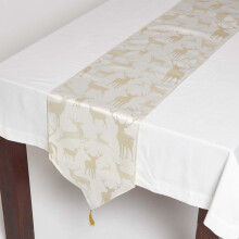 (Gold) Stag Christmas Table Runner