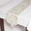 Homescapes (Gold) Stag Christmas Table Runner 1