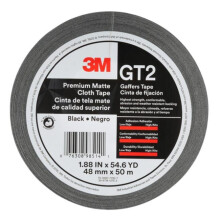 3M GT2 1.88 x 54.6 Yard Gaffers Tape Black