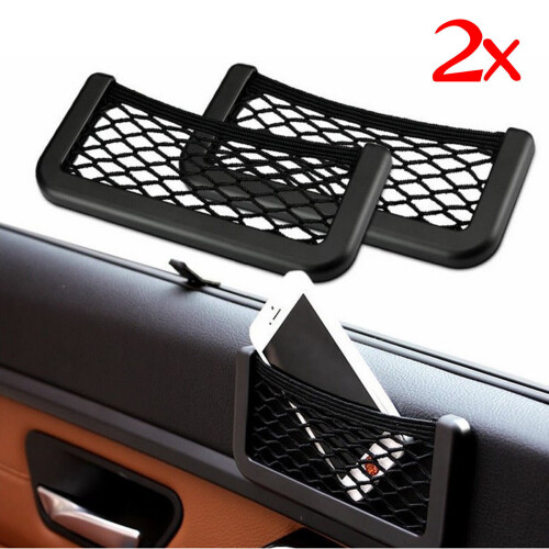 2x Auto, Van, LKW Netzhalter Tasche Netz Mesh Lagerung elastisch Telefon/Geldbörse 2