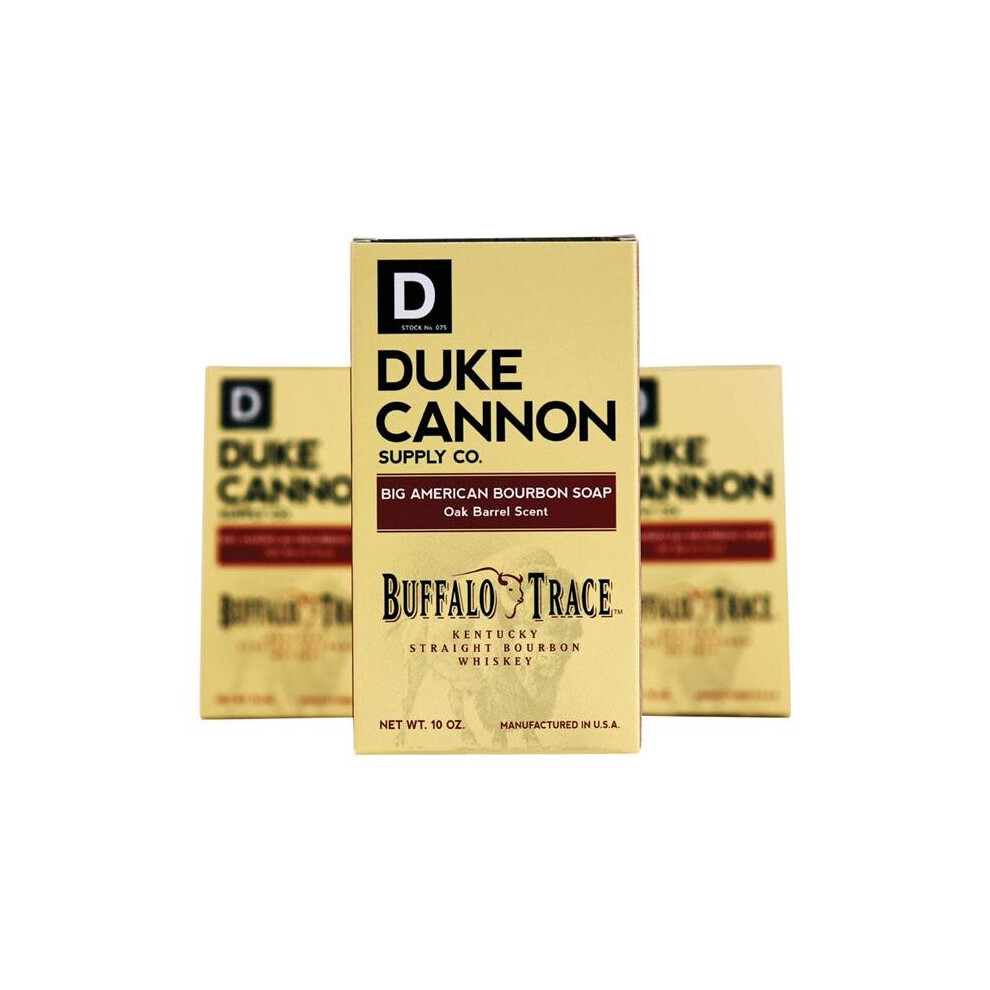 Duke Cannon Buffalo Trace Bourbon Oak Barrel Scent Bar Soap, 10 Oz