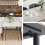 (D style) Rectangular  Dining Room Table Sintered Stone Top 8