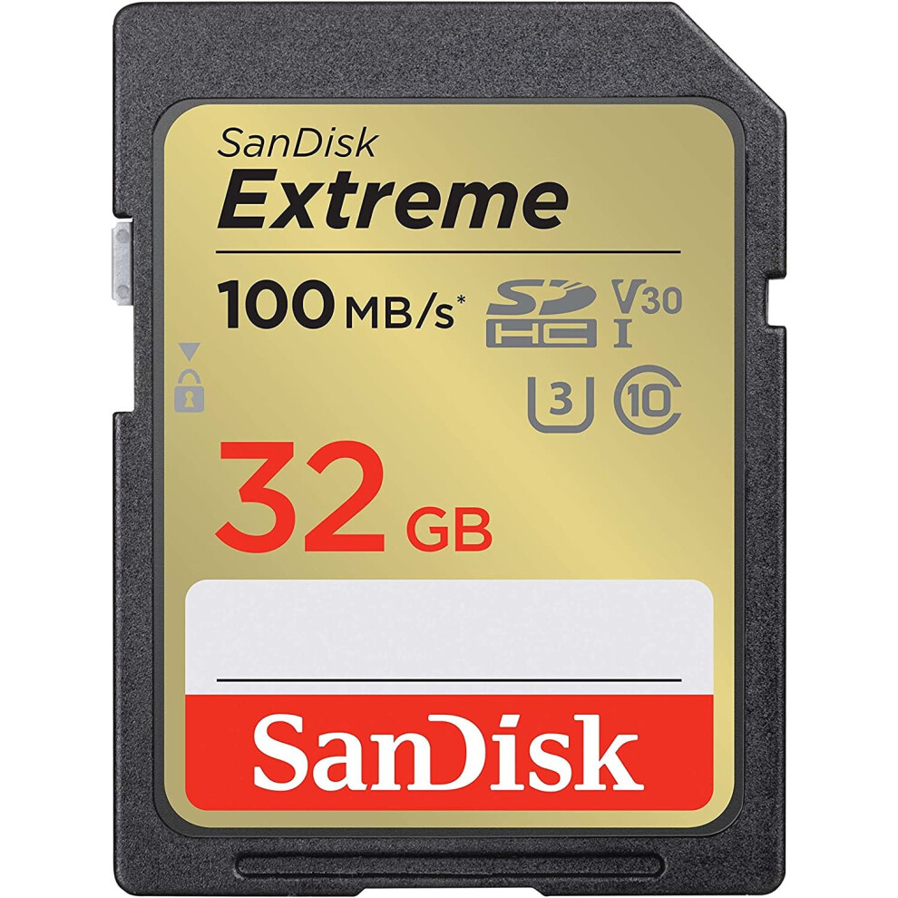 Sandisk SD Extreme 100MB/s Read Flash Memory Card 32GB