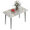 (D style) Rectangular  Dining Room Table Sintered Stone Top 1