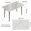 (D style) Rectangular  Dining Room Table Sintered Stone Top 5
