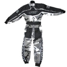 (Black, L) Wulfsport Kids Motocross Camo Race Suit Off Road Quad
