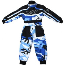 (Blue, XS) Wulfsport  Kids Motocross Camo Race Suit  Off Road Quad
