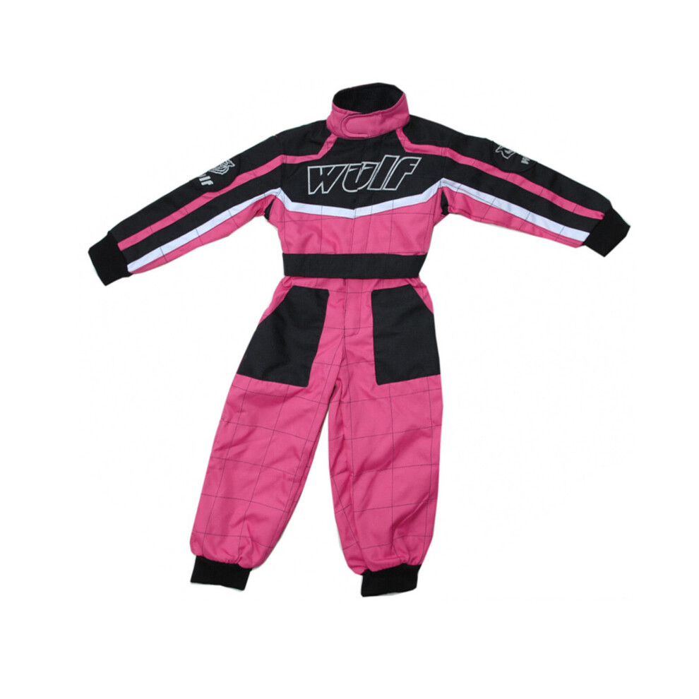 (Pink, M) Wulfsport Cub Blue Kids Motocross Motorbike Kart Race Suit Blue,Pink 5059490108326