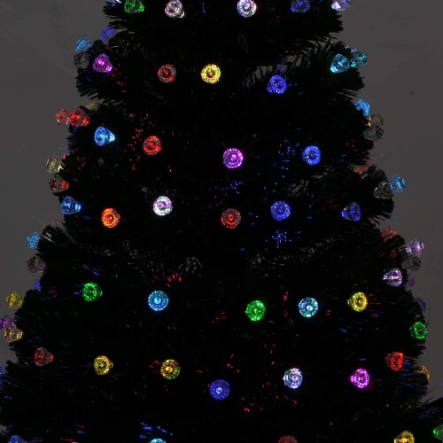 (3Ft) Diamonds Fibre Optic Christmas Tree LED Pre-Lit 2
