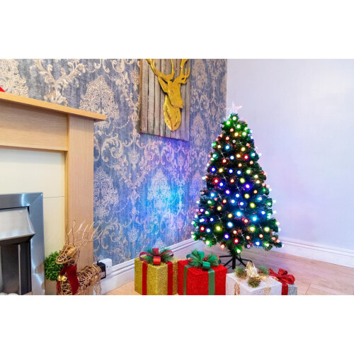 (5Ft) Diamonds Fibre Optic Christmas Tree LED Pre-Lit 1