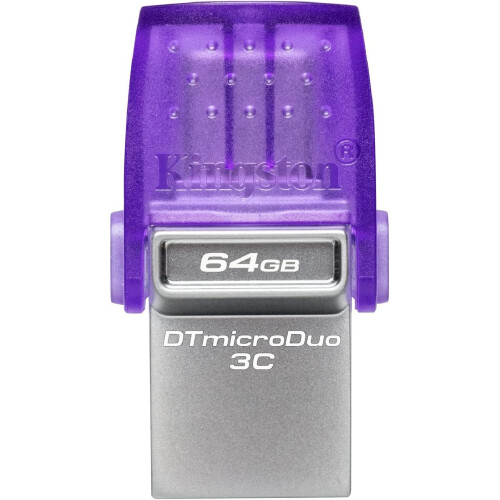 Kingston Clé USB - KINGSTON - Dt Microduo 3C - 64 Go - USB Type-A et Type-C - USB 3.0