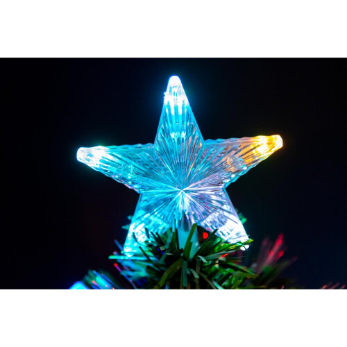 (4Ft) Diamonds Fibre Optic Christmas Tree LED Pre-Lit 1