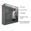 (Grey, 208cm) Sasilaya High Gloss 2 or 3 Sliding Doors Wardrobe 2