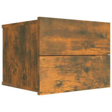 (Smoked oak, 1) vidaXL Bedside Cabinet Nightstand Bed Side Table Bed Cabinet Engineered Wood